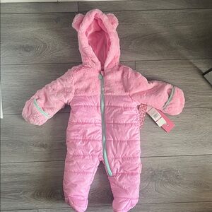 Pink Lined Kids Snow Suit